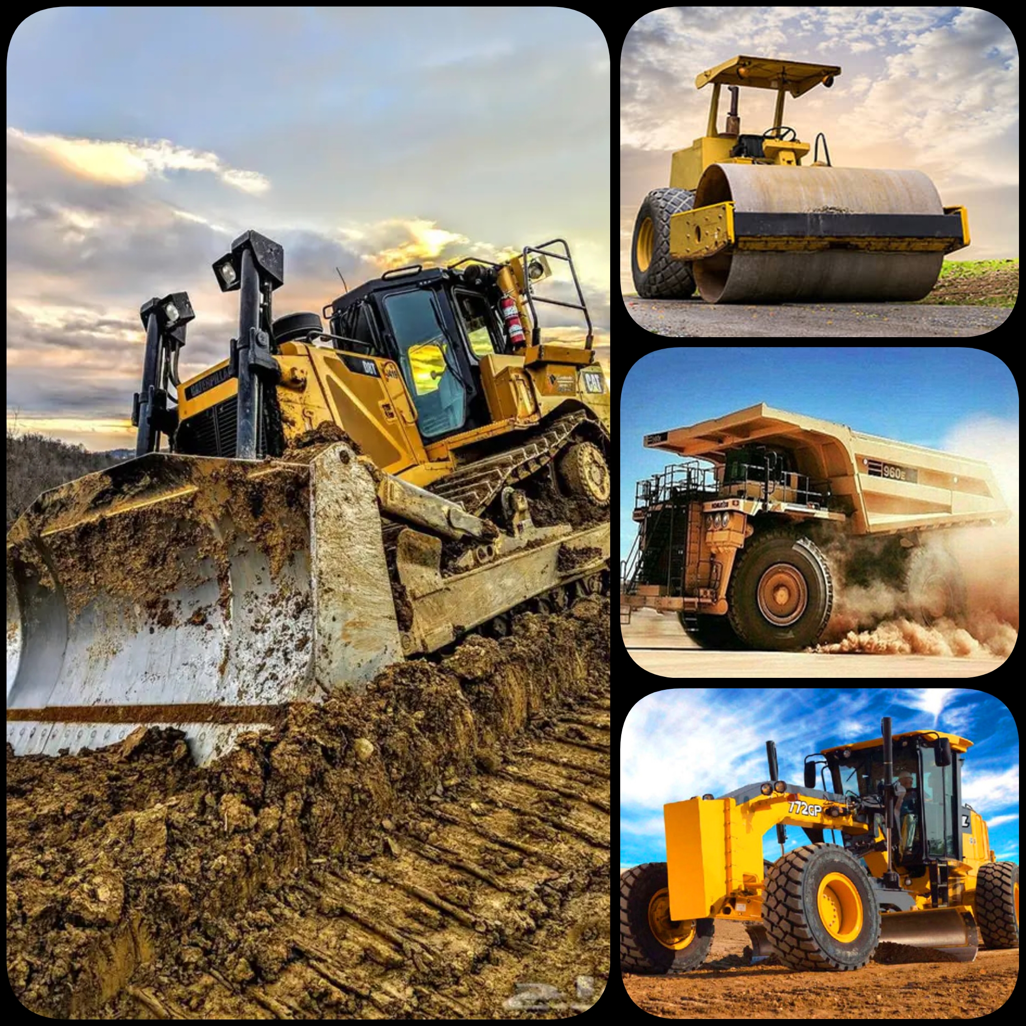 تعمیرات بلدوزر ، گریدر ، دامتراک و غلطک